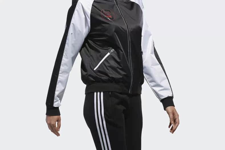 阿迪达斯 adidas 女士复古飞行夹克 外套 图5