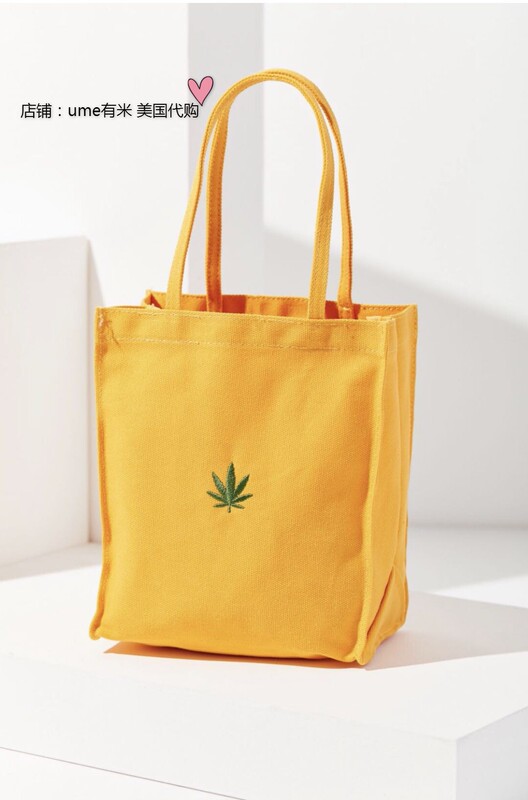 Spot Urban Outfitters Mini Heart Embroidered Canvas Bag Mini Tote Handbag