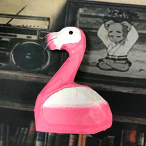 Hand craftsman made Flamingo wood shape pencil sharpener Rotary pen knife Pencil sharpener Pencil planer Stationery collection