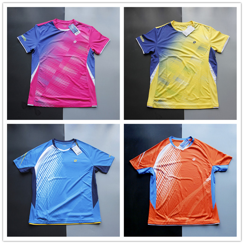 OKALIN Augarin CS1003 CS1004 badminton dry and air - breathable collar short - sleeve T - shirt for men and women