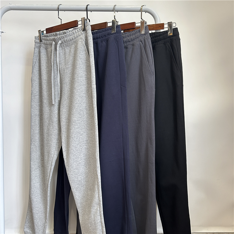 3C1 Men's Cotton Jogger Sweatpants for Tall Men, Spring and Autumn Solid Color Casual Pants, Running Pants