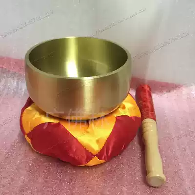 Buddhist supplies 3 5-inch copper chime thickened Japanese-style copper chime buddha sound bowl to send pad hammer