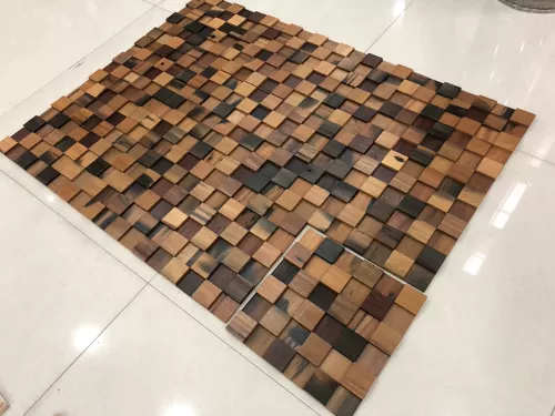 Новый древний корабль деревянная мозаика фоновая стена экологически чистый старый корабль деревянная мозаика вход в бар отеля деревянный отделочный материал