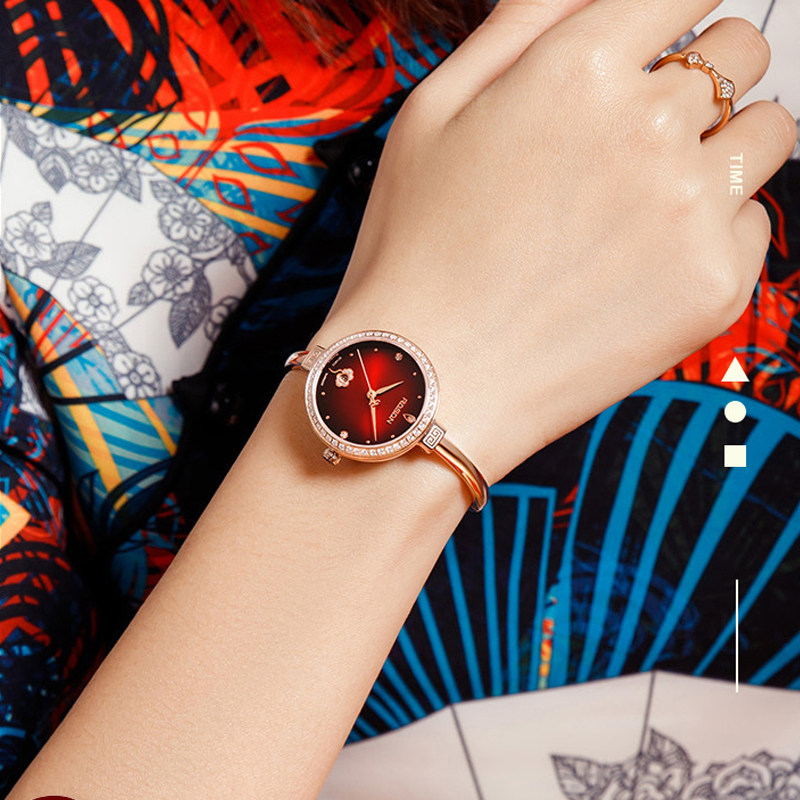 Lawston watch women's famous brand bracelet watch temperament niche light luxury bracelet watch natal year small red watch new style