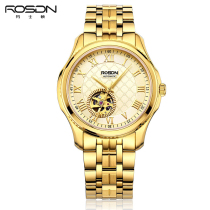 Lawston mens watch gold watch double-sided hollow mechanical watch high-grade stainless steel waterproof couple watch womens watch 2099