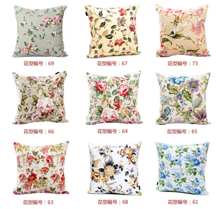 Sofa đệm gối lớn vuông vải bông vườn nhà phòng khách 65 chứa lõi tay áo 50 lại đệm - Trở lại đệm / Bolsters chăn gối văn phòng 2 trong 1