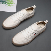 2021 New Low canvas shoes men summer thin trend wild white shoes men soft bottom breathable casual shoes