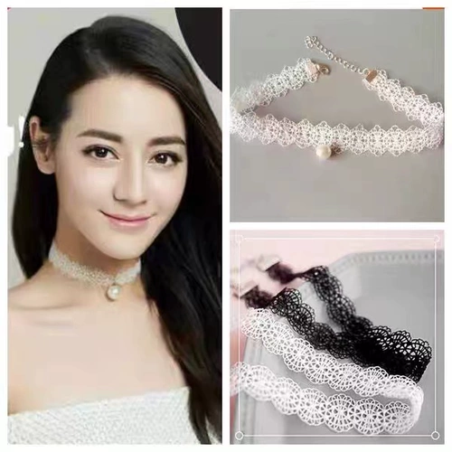 Белое ожерелье из жемчуга, аксессуар, чокер, цепочка до ключиц