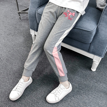 Korean version 2022 Scout girl pants Spring and autumn money Long pants slim fit outside wearing girl pure cotton loose sports casual pants