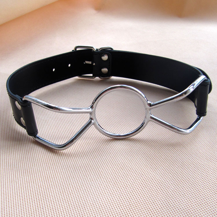 Stainless Steel Compulsive Mouth Shackle Butterfly Sadistic Erotic Sex Supplies Toy with a Mouth Opener