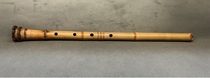 Japanese bamboo island square and round double-printed ancient flowing silver three-line shakuhachi (two feet and two inches)