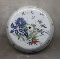 Republic of China pastel flower porridge pot cover (not old package returned)