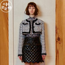 (AM)DEWE DEWE Korea 2021 Fall Winter Fashion Coat (AM)TWEED CROP JACKET