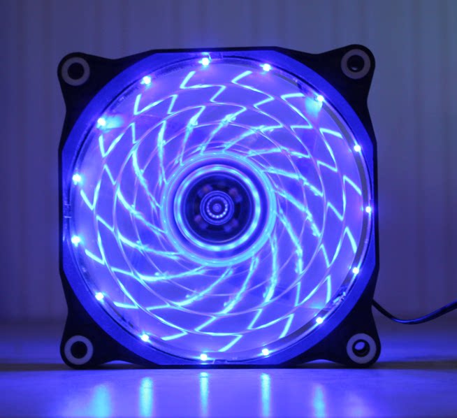 Multi-style desktop computer case fan 8 12CM color red blue green light light fan LED computer case fan
