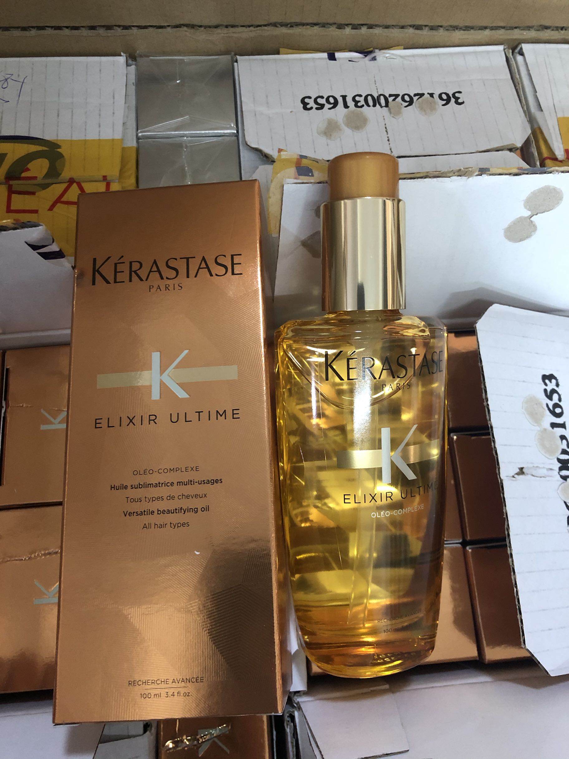 Paris Cash new double pure repair fluid essential oil repair oil 100ml smooth non-greasy outer box slight scratches