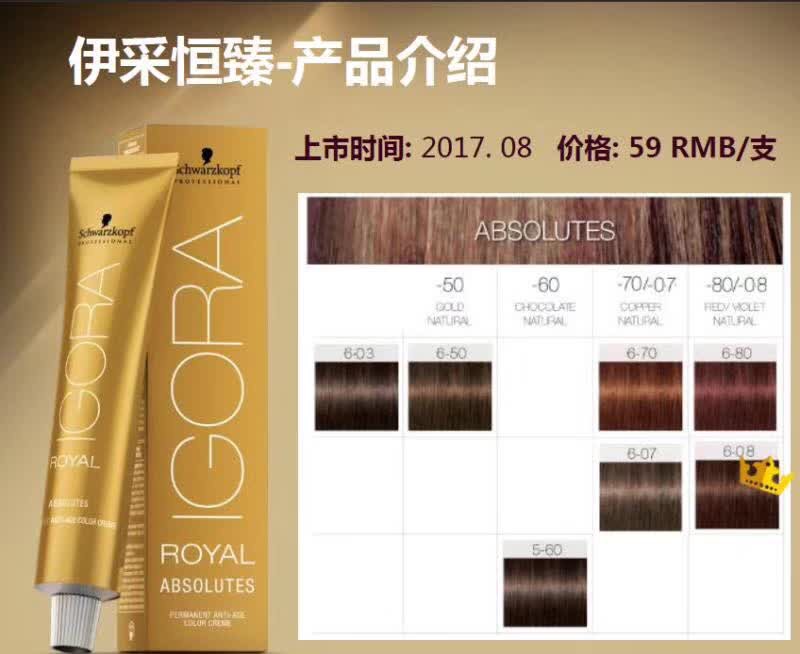 SCHWARZKOPF COLOR Hengzhen SERIES HAIR DYE HAIR DYE COLOR SUPPLEMENT COLOR DYE CREAM 60ML