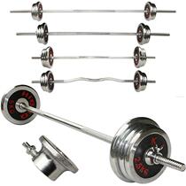 Weightlifting barbell set household electroplating barbell bar 30 50 60kg 100kg1 2 M curved bar bar Ling piece