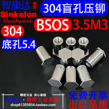 304 stainless steel blind hole press rivet stud