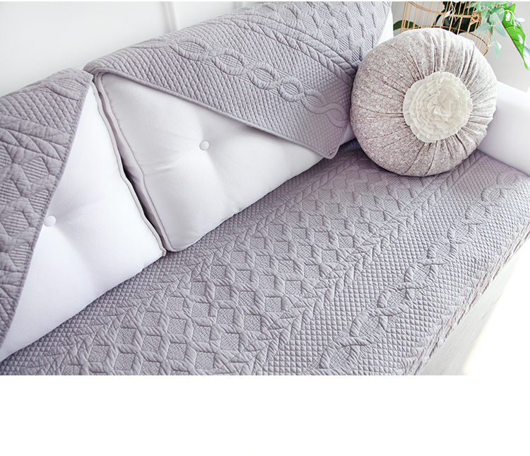 Đồng bằng màu xoắn nho vải vải sofa đệm cửa sổ đệm màu rắn bốn mùa phổ sofa trở lại khăn sofa khăn - Ghế đệm / đệm Sofa đệm lót ghế