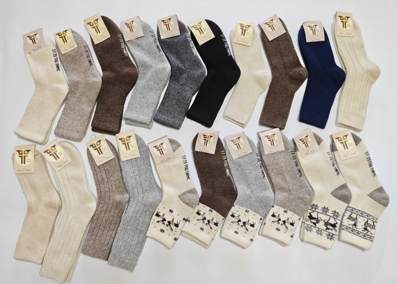Mongolia Tod Brand 100% Wool Socks for Men and Women, Mid-Calf Socks, Thickened Wool Socks, Size 37-39 Mongolia Tod Brand 100% Wool Socks for Men and Women, Mid-Calf Socks, Thickened Wool Socks, Size 37-39