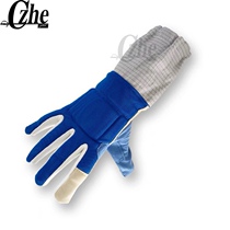 Special gloves for sword fencing with fencing gloves