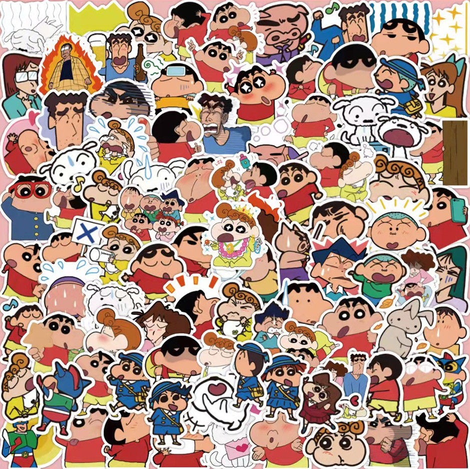 60 WAX PEN SMALL NEW STICKER CUTE CARTOON CARTOON MOBILE PHONE PROTECTIVE SHELL INSULATED CUP NOTEBOOK HAND LEDGER WATERPROOF DECORATIVE STICKER
