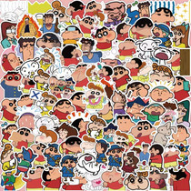 60 sheets of crayons small new stickers Cute Cartoon Cartoon Mobile Phone Shell Insulated Cups Notebook Hand Ledger Waterproof Decoration Sticker