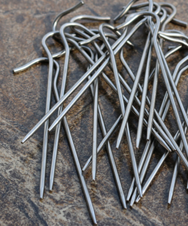 Hongmei Titanium Titanium Alloy Nail Trọng lượng nhẹ Titan Hợp kim Lều Studs Chống ăn mòn 4 - Lều / mái hiên / phụ kiện lều cọc cắm trại