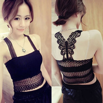 2020 Summer Butterfly Knot Harness Vest Spring Charred Lace Wrap Chest Smear Against the bottom harness Little vest woman