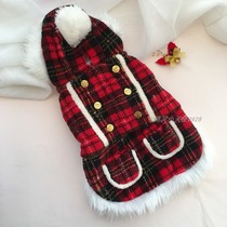 Daily single pet clothes lamb suede with cap dog cotton clothing cat and dog dress puppies Better Dogs than Bear Matchdogs