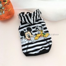 Day Single Dog Clothes Small Dog Yorkshire Sweats Bomei Striped Pet Clothes Teddy Bears Casual Hoodie