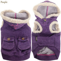 Clearance calulu cotton dog clothing terry cloth pet hooded dog shirt Teddy pet clothing dog sweater