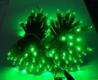 9mm hole LED exposed light Advertising perforated light Pixel light string F5 green light