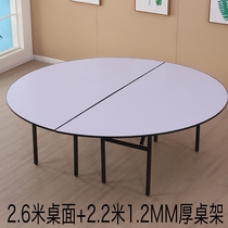 Table multi-person round countertop banquet dinner Hotel restaurant round table top folding 20 people table with turntable