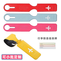 Customized suitcase pendant tag anti-lost name sticker information mark number identification bandage travel boarding and check-in