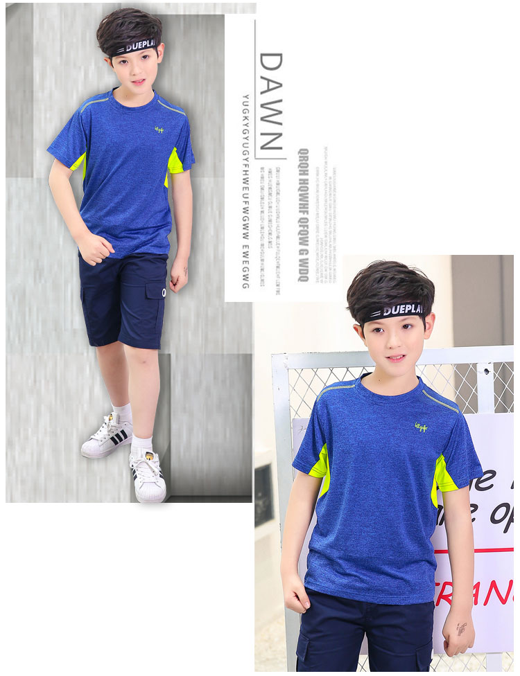2018 mùa hè trẻ em quần áo cậu bé ngắn- tay nhanh chóng làm khô t- shirt trẻ em nhanh chóng- sấy quần áo trong lớn trẻ em áo sơ mi thể thao ngoài trời quần áo shop đồ trẻ em