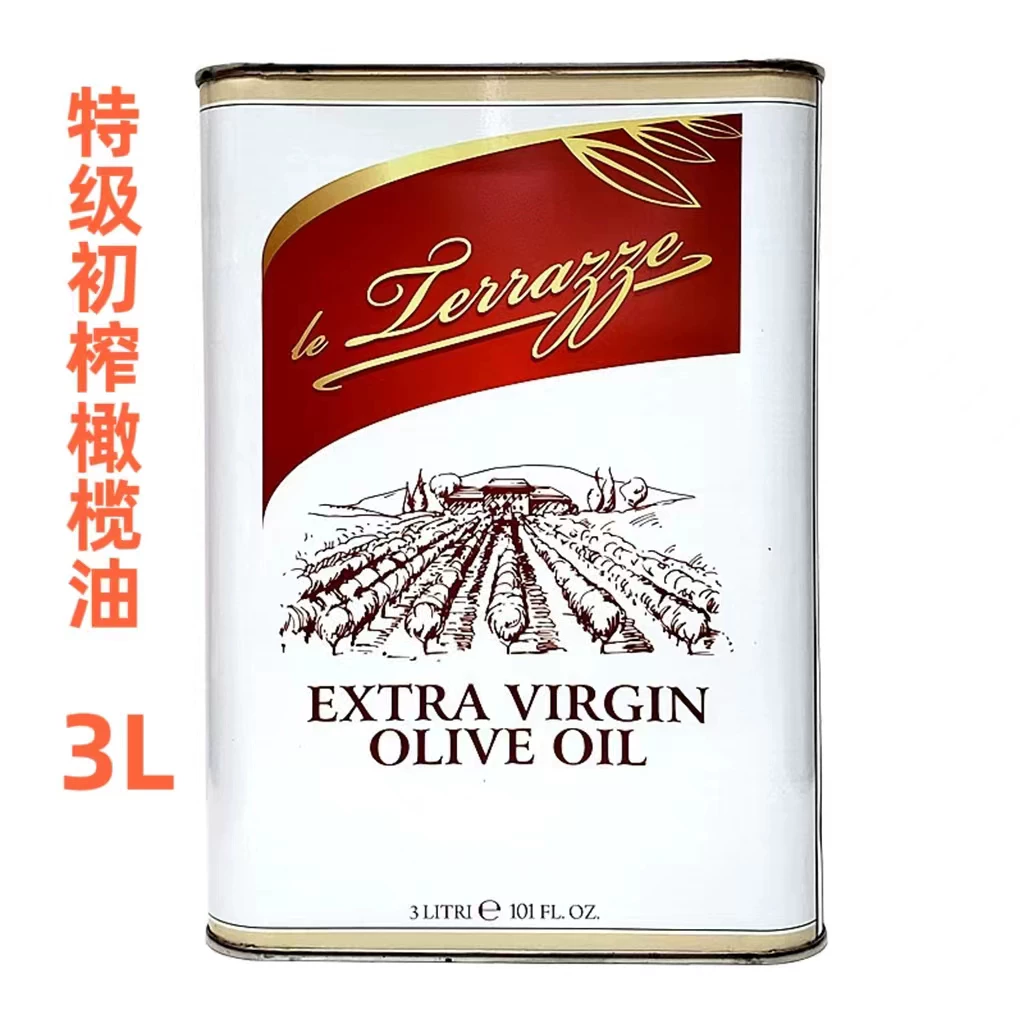 Премьерное оливковое масло Extra virgin 3L импортированное из Италии, кейтеринг, доступный салат, холодная обжарка, западная кухня