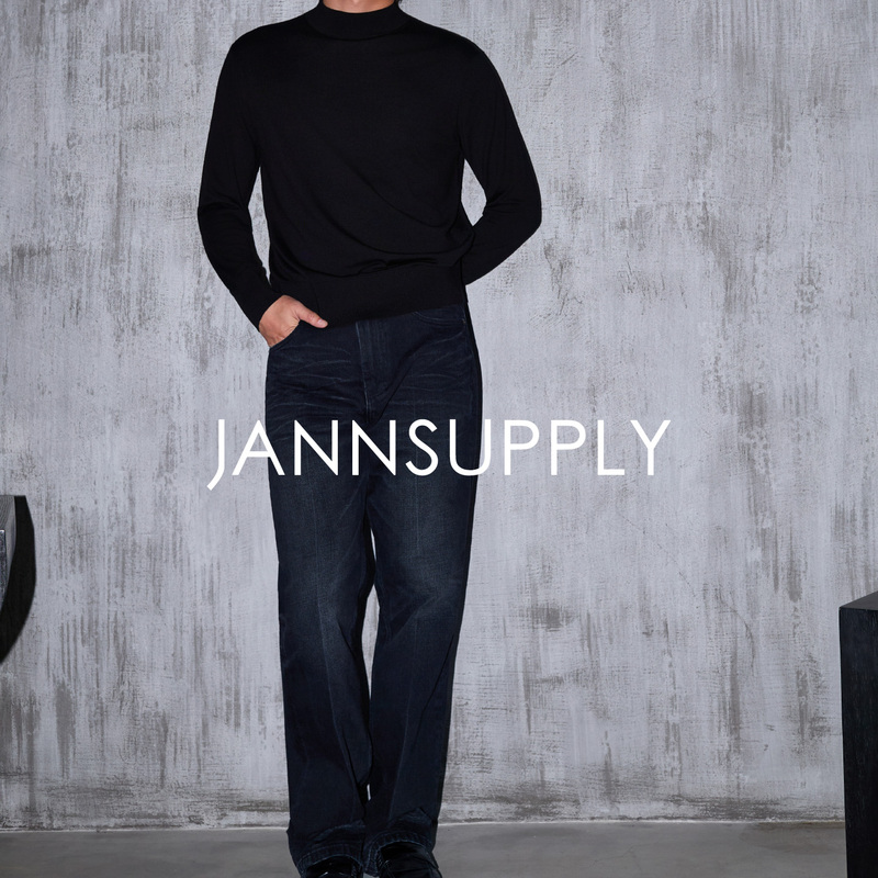 Jannsupply Machine Washable 12.9-13.5 Micron Wool Special Blend Tf Fitted Half Turtleneck Long-Sleeve Knitwear