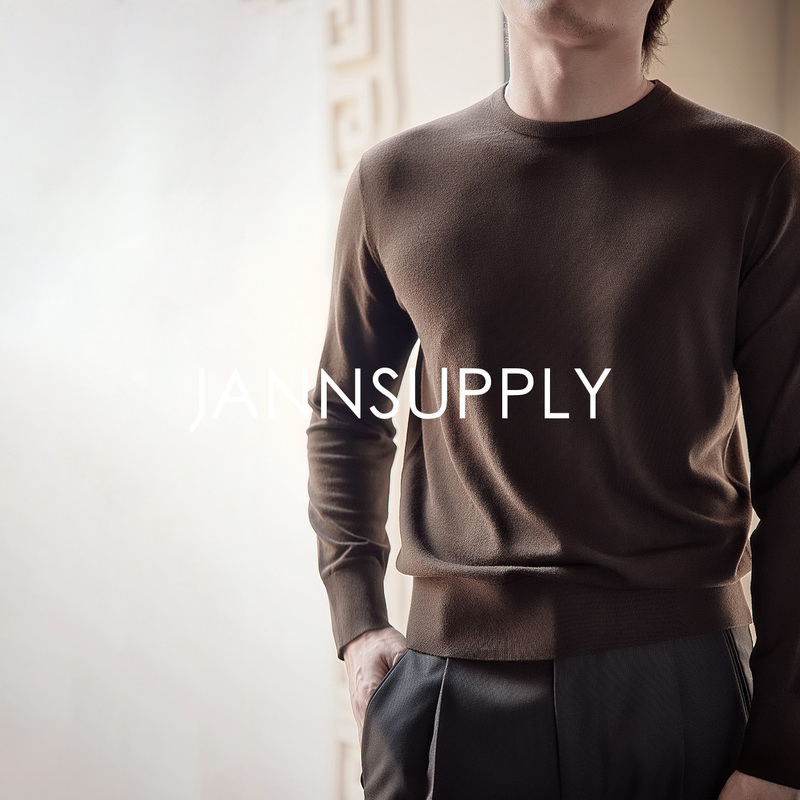 Jannsupply Machine Washable 12.9~13.5µm Wool Specially Formulated Tf Fitted Slim-Fit Knitwear Jannsupply Machine Washable 12.9~13.5µm Wool Specially Formulated Tf Fitted Slim-Fit Knitwear