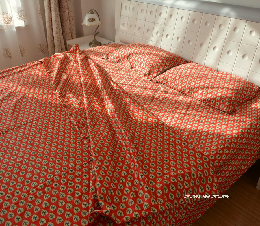 xuất khẩu vải cotton Ai Cập 120 mật độ cao các doanh nghiệp giường giường bông tấm gối chăn có thể được trang bị với một gia đình bốn - Khăn trải giường tấm ga trải giường