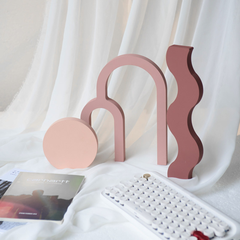 DNJ Home Geometric Body Photo Props Morandi Pure Color Display Props Photo Desk Cosmetics Beauty Meme