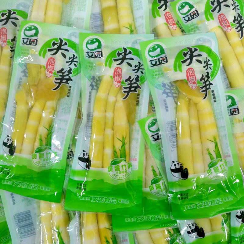 Idi Garden Peppers with Pepper Tip and Crisp Mouth and Vegetable Products Bamboo Shoots Small Package Leftovers for small food and casual little snacks