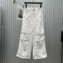 Nanyou Huo Song Yanfei's same HelloKitty full print cat face floral casual pants and workwear pants