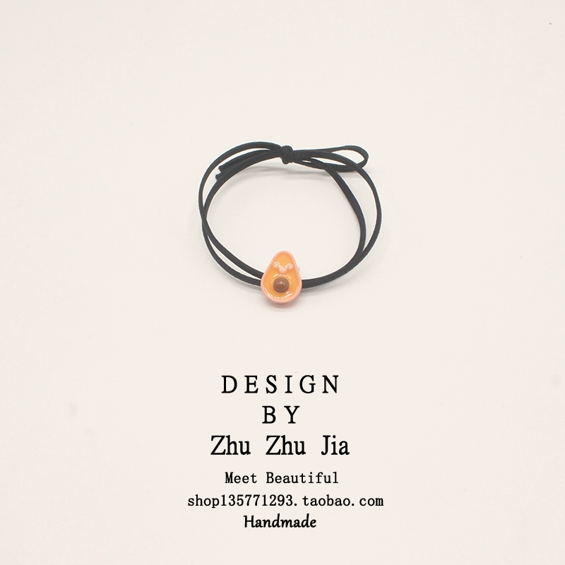 Đơn giản và dễ thương bơ tóc dây cao su băng mũ tóc vòng tròn ins gió cô gái tươi tóc buộc tóc mũ - Phụ kiện tóc