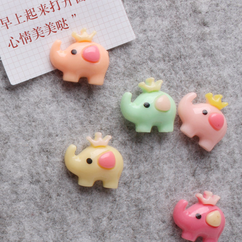 5 crown small elephant felt map nail by nail cute cartoon cute animal solid wood soft wood plate plastic nail 2022