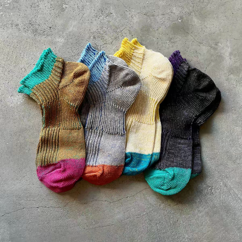 In Stock Yahae Japanese-Made Retro Low-Cut Thick-Thread Linen Color-Blocked Summer Thin Socks for Men and Women In Stock Yahae Japanese-Made Retro Low-Cut Thick-Thread Linen Color-Blocked Summer Thin Socks for Men and Women