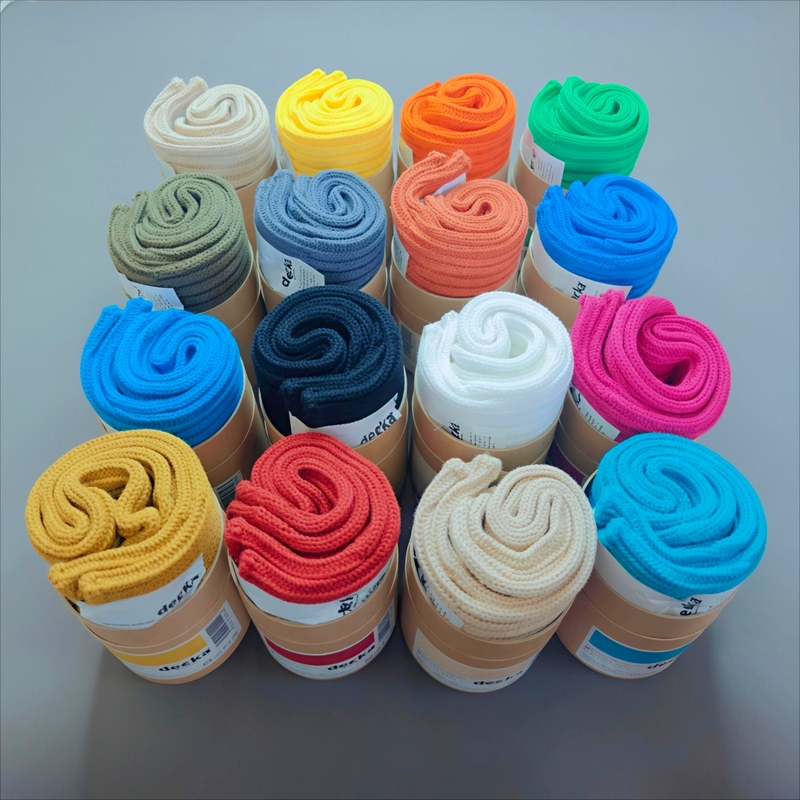 In Stock Decka Cased Socks Japanese-Made Unisex Yarn Pure Cotton High Tube Long Socks Paper Tube Socks