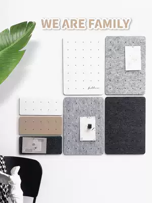 Felt wall sticker self-adhesive cork board photo background wall wall decoration pin creative message board ins note board