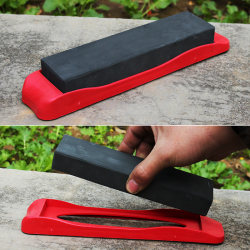 Household whetstone with base kitchen sharpening tool woodworking tool polishing natural oil stone whetstone sharpener