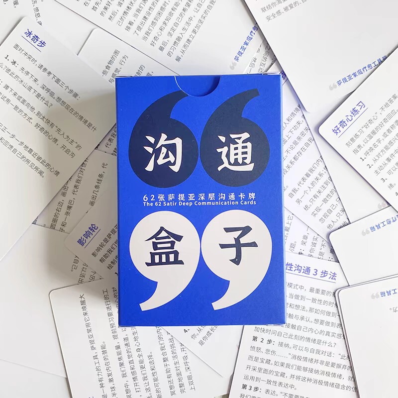 Communication Box 62 Deep Communication Cards Satir Iceberg Theory Communication Without Being Pleasing or Critical